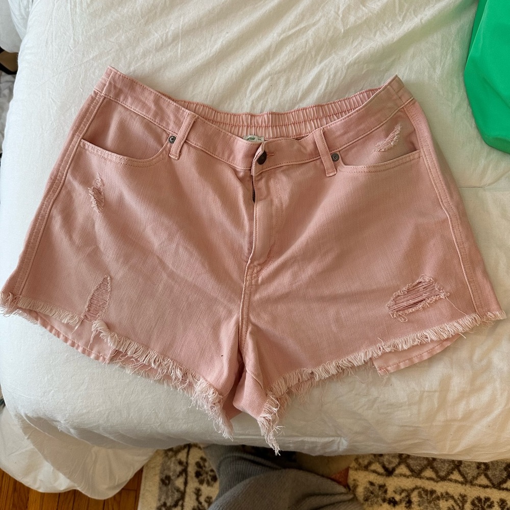 Aerie stretch pull on denim shorts